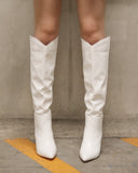 Thalia White Boots