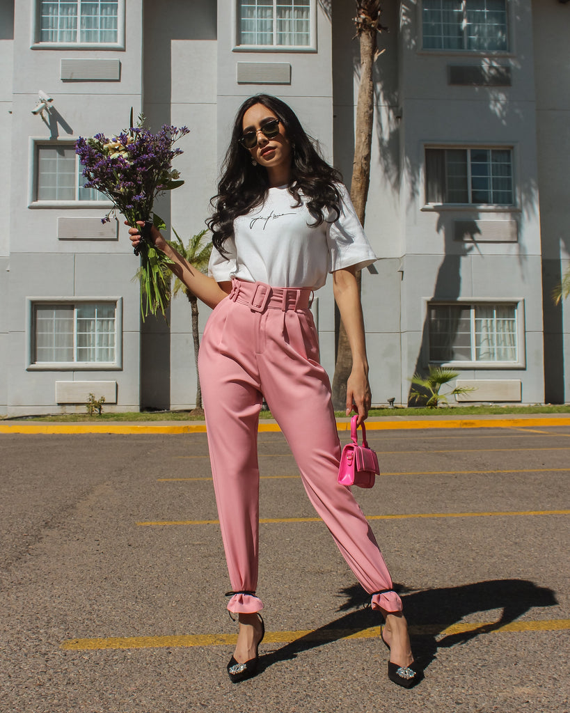 Yvete Pink Pants – Bee U Boutique